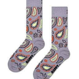 Happy Socks Paisley Printed Cotton Calf-Length Socks-36