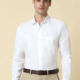 Allen Solly Slim Fit Self Design Pure Cotton Formal Shirt-image-80