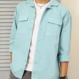 Kook N Keech Twill Relaxed Shirt-image-30