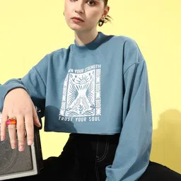 The Roadster Life Co. Graphic Printed Cropped Sweatshirt-picture-32