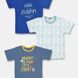 Here&Now X Game Begins Boys Set of 3 Printed T-shirts-15