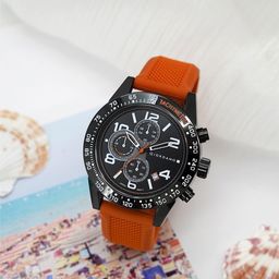 GIORDANO Men Textured Straps Water Resistant Analogue Watch GZ-50097-03-38