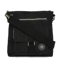 BAOMI Black Structured Sling Bag-12