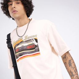 glitchez Urban Touch Graphic Printed Relaxed Fit T-shirt-image-17