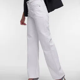 French Connection Women Wide Leg Mid-Rise Stretchable Jeans-image-57