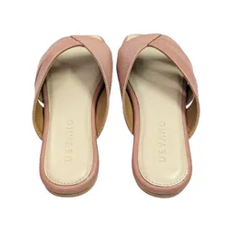 Devano Textured Open Toe Flats image 2