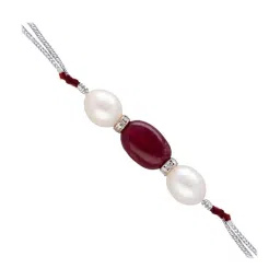Sri Jagdamba Pearls Multicolor Alloy Flexible Fit Rakhi-36