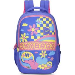 Skybags Klan Plus 08 Blue Polyester Printed Backpack - 32 Ltrs-picture-28