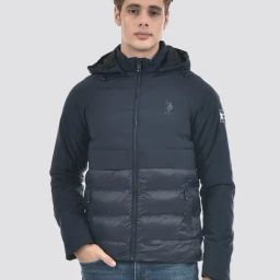 U.S. Polo Assn. Navy Blue Polyester Solid Regular Fit Jacket-picture-47