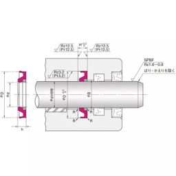 NOK φ70x85.5 mm Heat Resistant Polyurethane Rubber + Polyamide Resin Packing Seal, HBY 70 85.5 6 (U641)-image-20