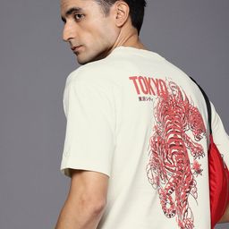 Allen Solly Graphic Printed Pure Cotton T-shirt-image-56