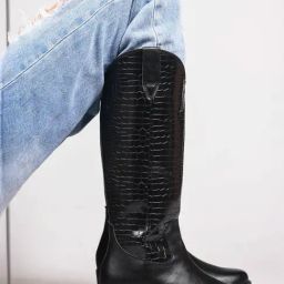 Clog London Women's Black Casual Booties-image-88
