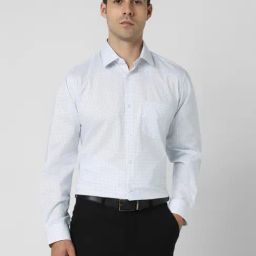 Van Heusen White Cotton Regular Fit Printed Shirt-image-98
