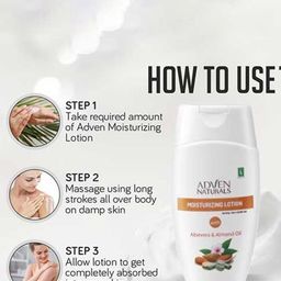 Adven Moisturizing Lotion With Aloevera & Almond Oil- 100 ml Each image 4