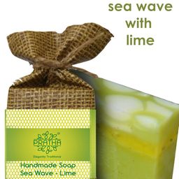 Pratha Set of 2 Sea Wave - Lime Handmade Soap 100 g each image 3