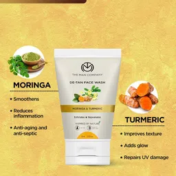 THE MAN COMPANY Set Of 2 De Tan Face Wash With Moringa & Turmeric - 100ml Each image 4