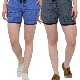 Vimal Jonney Multicolor Self Shorts Pack of 2-34