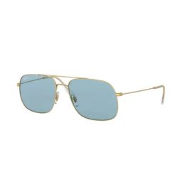 Ray-Ban 0RB3595 Light Blue Andrea Square Sunglasses - 59 mm-image-82