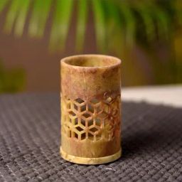 Unravel India Beige Marble Tea Light Holder - Set of 1-image-20