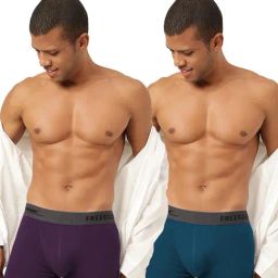Freecultr Trippy Violet & Midnight Blue Comfort Fit Trunks - Pack of 2-picture-47