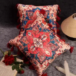 HOSTA HOMES Multicolor Velvet Cushion Covers - Set of 2-67