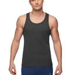 XYXX Dark Grey Regular Fit Vest-image-80