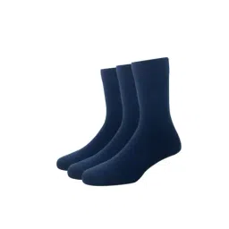 Louis Philippe Navy Cotton Socks (Pack of 3)-image-74