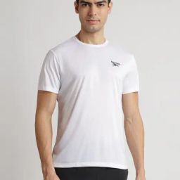 Reebok White Regular Fit Sports T-Shirt-image-95