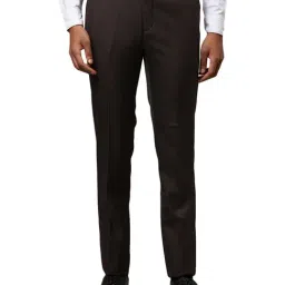 Raymond Brown Slim Fit Trousers-picture-35