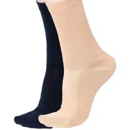 Bodycare Beige & Navy Regular Fit Socks - Pack of 2-picture-35