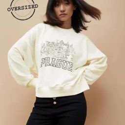Ginger by Lifestyle White Cotton Printed Sweatshirt-image-84
