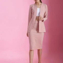 SELVIA Light Pink Midi Co-Ord Set-picture-26