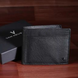 Van Heusen Black Casual Leather Bi-Fold Wallet for Men-97