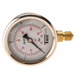 Sferaco G 1/4 Analogue Pressure Gauge 4 bar Bottom Entry 63 mm Outside Diameter UKAS, 1613004-image-27
