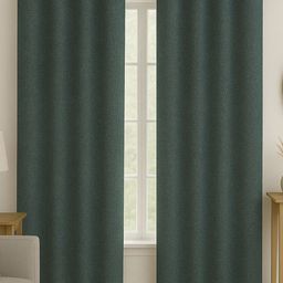 STITCHNEST Brown Set of 2 Door Curtain-28