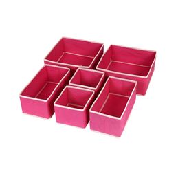 HOUSE OF QUIRK Pink Set of 6 Regular Drawer Organiser Organisers image 5