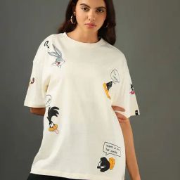 Bewakoof White Printed T-Shirt-image-16