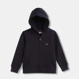 Gant Kids Navy Cotton Logo Full Sleeves Sweatshirt-image-39