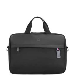 TOMMY HILFIGER Denver Black Polyester Laptop Messenger Bag-image-75