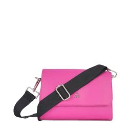 United Colors of Benetton Giana Pink PU Solid Sling Handbag-15