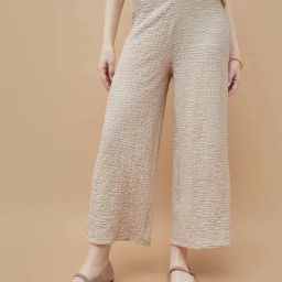 Code By Lifestyle Light Beige Regular Fit Trousers-image-18