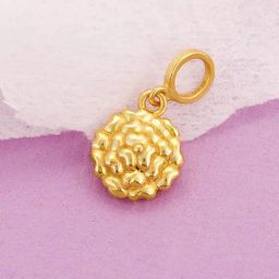GIVA 925 Sterling Silver Golden Marigold Floral Charm For Women-image-96