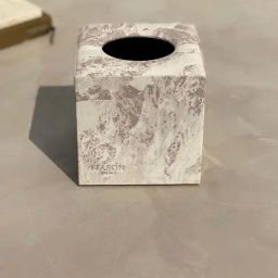 Mason Home Pale Beige Faux Leather & Mdf Tissue Box-image-73