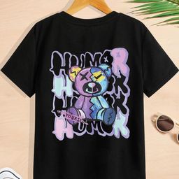 Dagcros Boys Printed Pure Cotton T-shirt-23