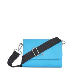 United Colors of Benetton Giana Blue PU Solid Sling Handbag-26