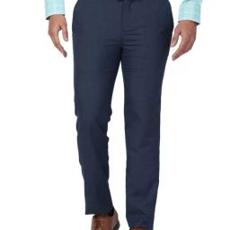 Raymond Blue Slim Fit Trousers-picture-3