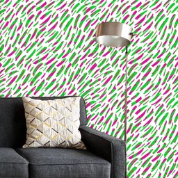 ArtzFolio Printed UV-Resistant Anti-Bacterial Abstract StripesPeel & Stick Wallpaper-image-2