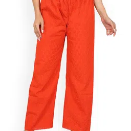 SRISARAS Women Ethnic Motifs Embroidered Regular Fit Mid-Rise Trousers-picture-10