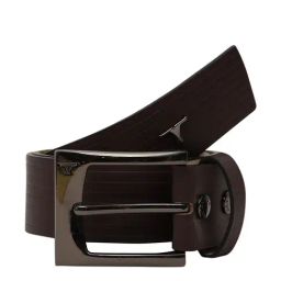 Bulchee Brown Leather Textured Waist Belt-image-41