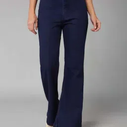 Dolce Crudo Navy Flared Fit Jeans-picture-6